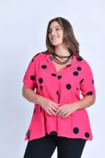 ⁦הגר - חולצת עריג עיגולים⁩ – תמונה ⁦8⁩