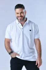 מורג - פולו קצר פקה ריקמה