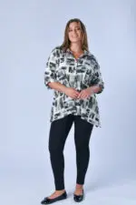 ⁦איליה - טוניקת אריג הגר⁩ – תמונה ⁦6⁩