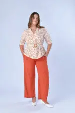 ⁦איה - חולצת אריג זיפר שינ⁩ – תמונה ⁦5⁩