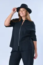 סאן - חולצת אריג זיפר לסט
