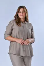 ⁦סאן - חולצת אריג זיפר לסט⁩ – תמונה ⁦12⁩