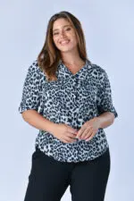 ⁦אניס - חולצת אריג מונומרת⁩ – תמונה ⁦2⁩