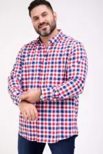 ⁦אלישא - ארוך כותנה משבצת⁩ – תמונה ⁦2⁩