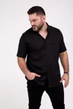 רון - חולצת פשתן קצר