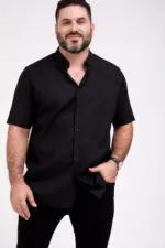 ⁦רון - חולצת פשתן קצר⁩ – תמונה ⁦8⁩