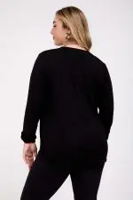 ⁦מיתר - חולצת לייקרה מכופת⁩ – תמונה ⁦3⁩