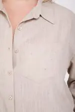 ⁦הלל - פשתן אוברסייז אבנים⁩ – תמונה ⁦7⁩