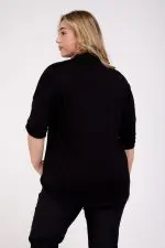 ⁦איב - חולצת לייקרה מכופתר⁩ – תמונה ⁦2⁩