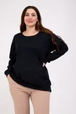 ⁦שיה - טוניקת סריג כפתורים⁩ – תמונה ⁦8⁩