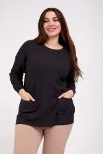 ⁦טליה - טוניקת סריג גולף⁩ – תמונה ⁦2⁩