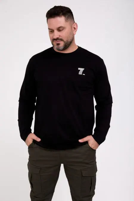 און - טי ארוך פרינט