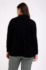 ⁦דנה - קרדיגן סריג פליסה⁩ – תמונה ⁦8⁩