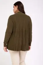 ⁦דנה - קרדיגן סריג פליסה⁩ – תמונה ⁦3⁩