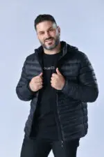⁦UNIQUE - מעיל קווילט קפוצ⁩ – תמונה ⁦2⁩