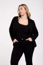 ⁦איילה - ז'קט ג'רסי יהלומי⁩ – תמונה ⁦10⁩