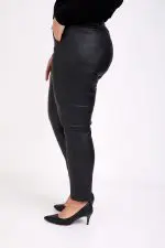 ⁦אלכס - מכנס דמוי עור מחטב⁩ – תמונה ⁦3⁩