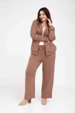 ⁦תמר - מכנס סריג סרט לסט⁩ – תמונה ⁦10⁩