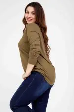 ⁦מרסלה - חולצת וי ארוכה⁩ – תמונה ⁦3⁩