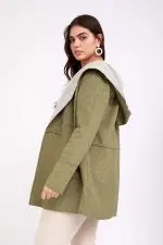 ⁦גלוריה - מעיל צמר גזור קפ⁩ – תמונה ⁦8⁩