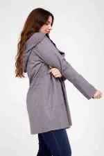 ⁦גלוריה - מעיל צמר גזור קפ⁩ – תמונה ⁦3⁩