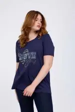 ⁦doris - טי ניקי כותנה קצר⁩ – תמונה ⁦2⁩