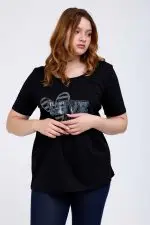 ⁦doris - טי ניקי כותנה קצר⁩ – תמונה ⁦3⁩