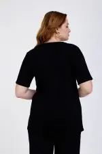 ⁦nora - טי וי קצר פרינט⁩ – תמונה ⁦3⁩