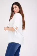 ⁦דיסקבר - חולצת אריג יהלום⁩ – תמונה ⁦8⁩