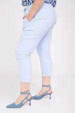 ⁦יאנה - מכנס סטרץ' פשתן גו⁩ – תמונה ⁦3⁩
