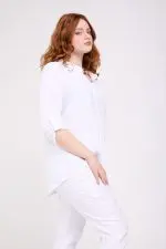 ⁦אלונה - חולצת אריג כפלים⁩ – תמונה ⁦4⁩