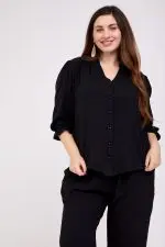⁦גליטר - חולצת אריג כיווצי⁩ – תמונה ⁦2⁩