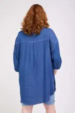 ⁦הדס - טוניקת גינס מכופתרת⁩ – תמונה ⁦9⁩