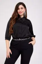 ⁦ביאנקה - חולצת סאטן קוטור⁩ – תמונה ⁦11⁩
