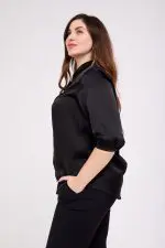 ⁦ביאנקה - חולצת סאטן קוטור⁩ – תמונה ⁦9⁩