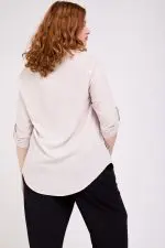 ⁦אלונה - חולצת אריג כפלים⁩ – תמונה ⁦5⁩