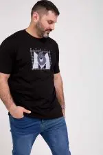 ⁦בראון - טי ניקי קצר פרינט⁩ – תמונה ⁦5⁩