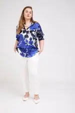 ⁦עפרי - חולצת סאטן פרינט⁩ – תמונה ⁦6⁩