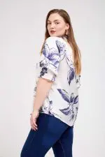 ⁦עפרי - חולצת סאטן פרינט⁩ – תמונה ⁦10⁩