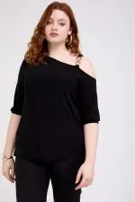 ⁦שלי - טופ ניאון כתף אבזם⁩ – תמונה ⁦3⁩