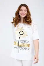 ⁦EMILY - טופ סירה פרינט⁩ – תמונה ⁦2⁩