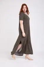 בר - שמלת ויסקוזה שטופה