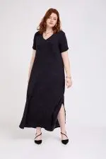 ⁦בר - שמלת ויסקוזה שטופה⁩ – תמונה ⁦6⁩