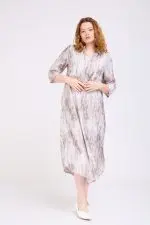 ⁦MAYA - שמלת אריג כפתרה⁩ – תמונה ⁦12⁩