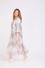 ⁦MAYA - שמלת אריג כפתרה⁩ – תמונה ⁦14⁩