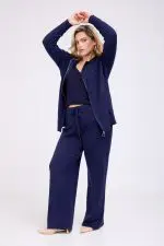⁦JIANNA - מכנס סריג פס⁩ – תמונה ⁦7⁩