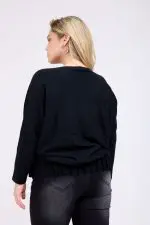 ⁦ANIKA - סריג טוניקה קפלים⁩ – תמונה ⁦4⁩