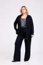 ⁦JIANNA - מכנס סריג פס⁩ – תמונה ⁦8⁩