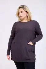⁦LUISA - טוניק סריג כיסים⁩ – תמונה ⁦4⁩