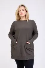 ⁦LUISA - טוניק סריג כיסים⁩ – תמונה ⁦13⁩